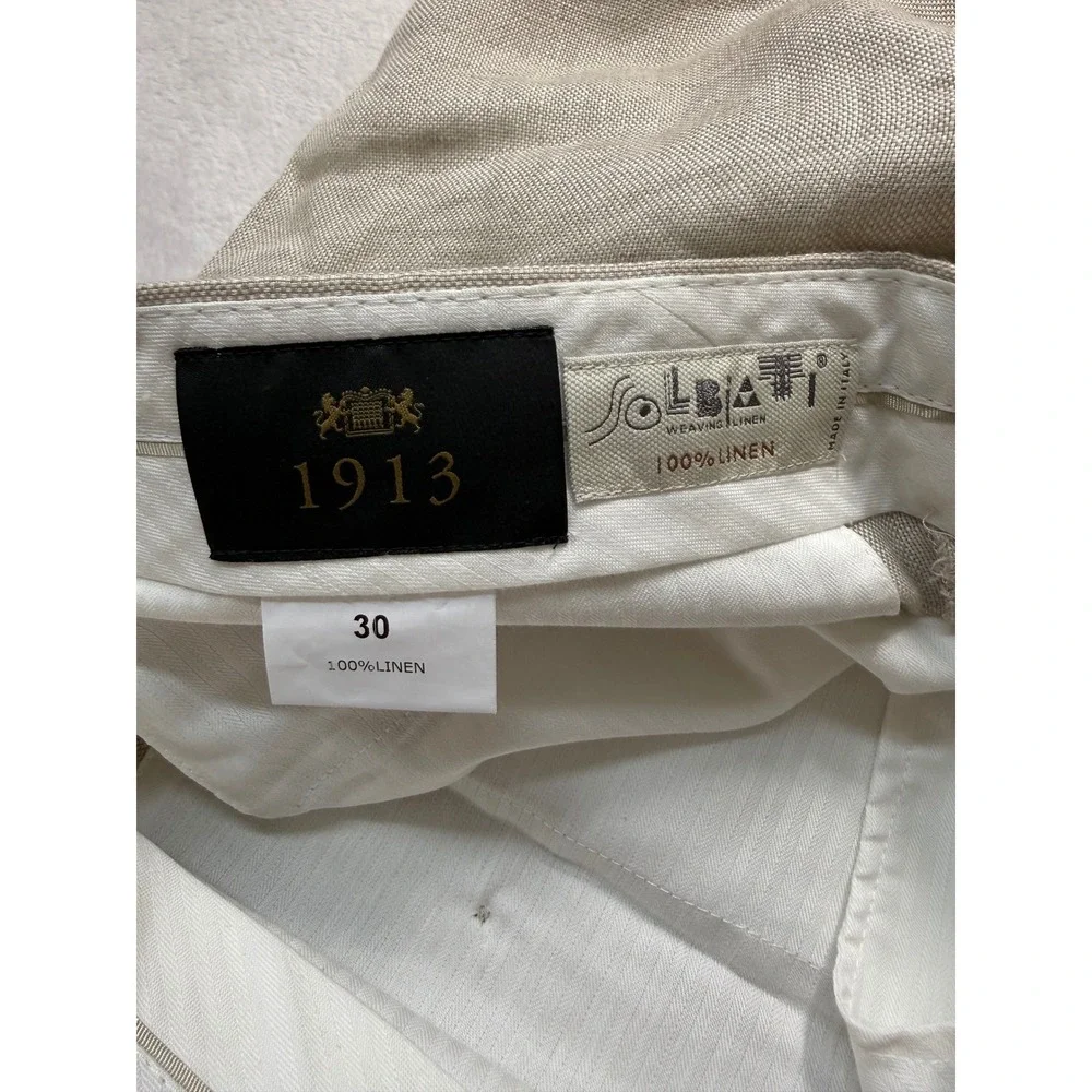 Men's Linen Blend Dress Pants - Picture 5 of 6